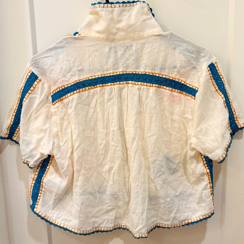 Sold Out and NWT Urban Outfitters Floral Embroidered Top. XS - Picture 6 of 8